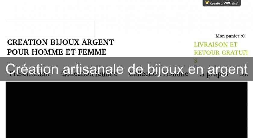Création artisanale de bijoux en argent Création artisanale de bijoux en argent
