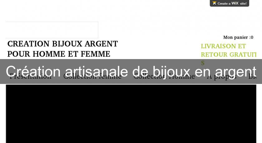 Création artisanale de bijoux en argent