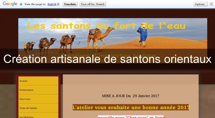 Création artisanale de santons orientaux