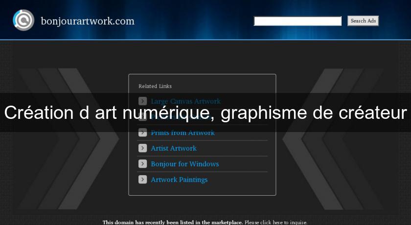 Création d'art numérique, graphisme de créateur