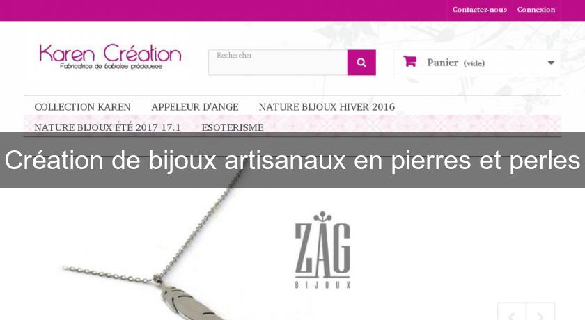 Création de bijoux artisanaux en pierres et perles