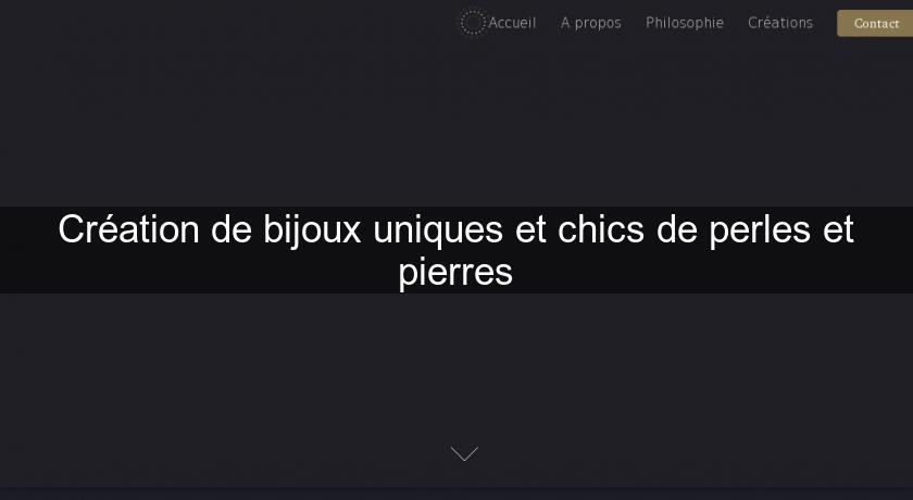 Création de bijoux uniques et chics de perles et pierres Création de bijoux uniques et chics de perles et pierres