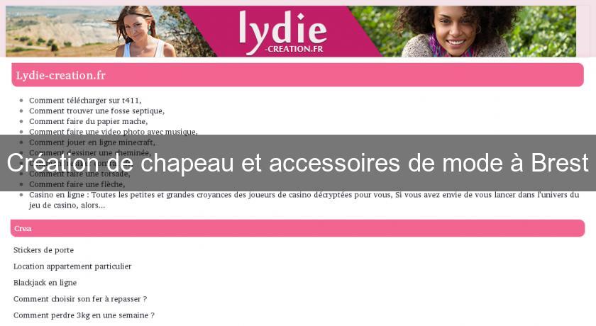 Création de chapeau et accessoires de mode à Brest Création de chapeau et accessoires de mode à Brest