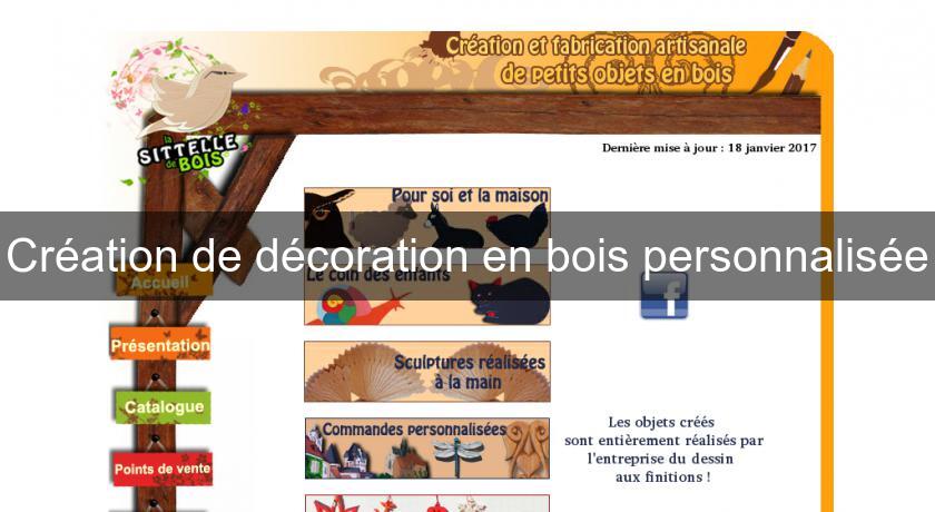 Création de décoration en bois personnalisée