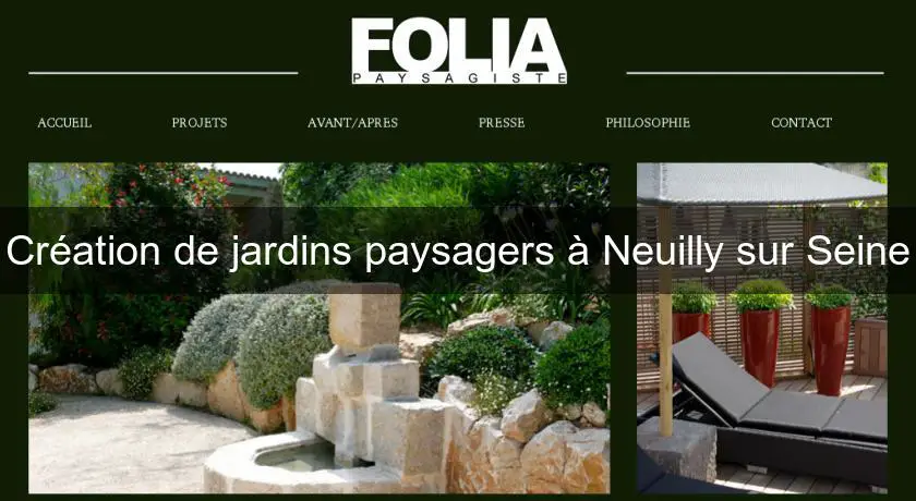 Création de jardins paysagers à Neuilly sur Seine