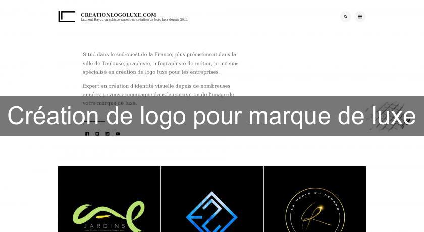 Création de logo pour marque de luxe