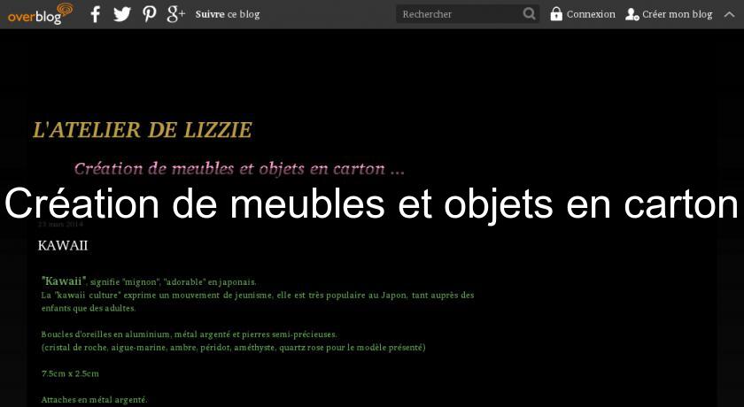 Création de meubles et objets en carton