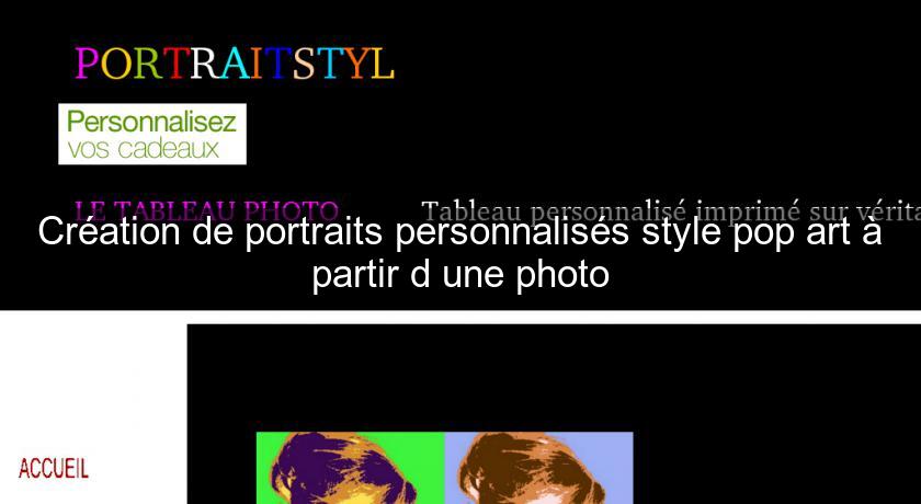 Création de portraits personnalisés style pop art à partir d'une photo