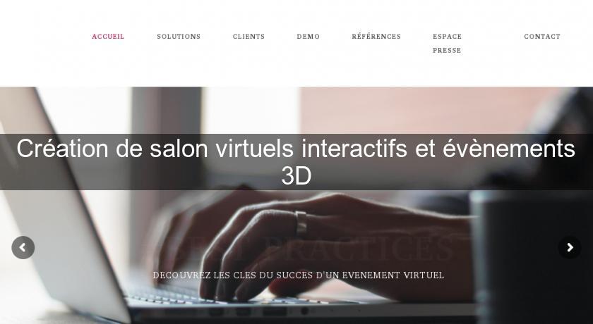Création de salon virtuels interactifs et évènements 3D Création de salon virtuels interactifs et évènements 3D