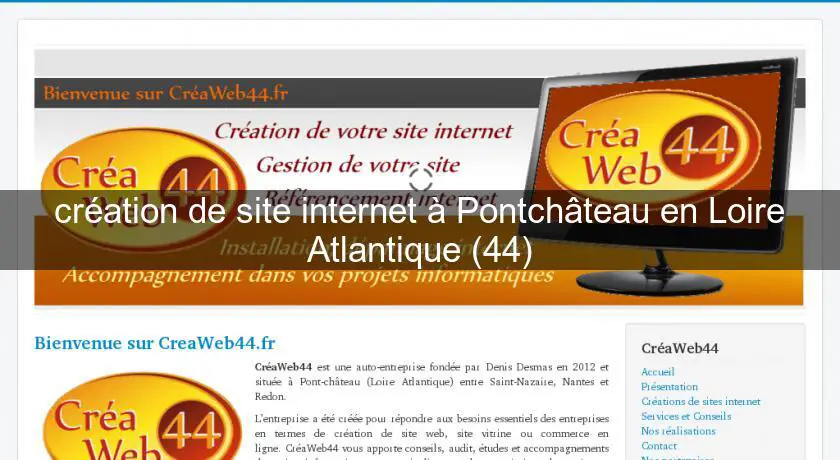 création de site internet à Pontchâteau en Loire Atlantique (44)