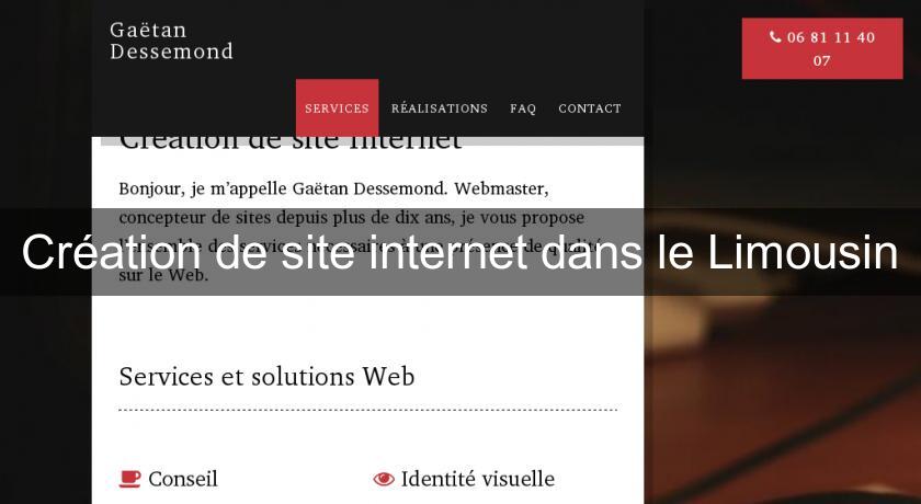 Création de site internet dans le Limousin Création de site internet dans le Limousin
