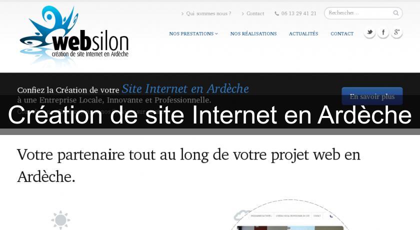 Création de site Internet en Ardèche Création de site Internet en Ardèche
