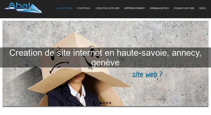 Creation de site internet en haute-savoie, annecy, genève