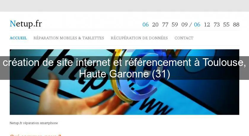 création de site internet et référencement à Toulouse, Haute Garonne (31)