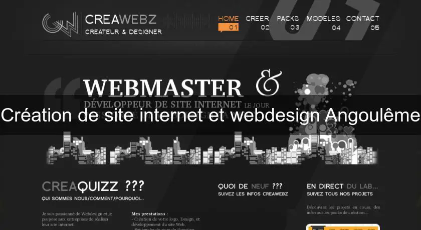 Création de site internet et webdesign Angoulême
