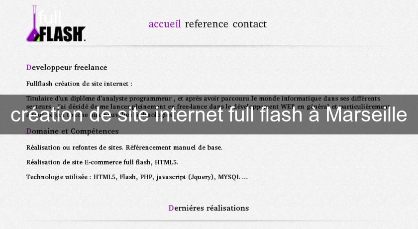 création de site internet full flash à Marseille création de site internet full flash à Marseille