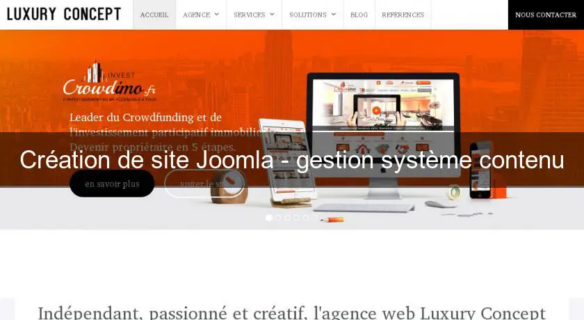 Création de site Joomla - gestion système contenu