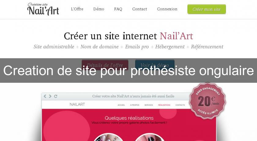 Creation de site pour prothésiste ongulaire