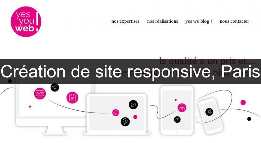 Création de site responsive, Paris Création de site responsive, Paris