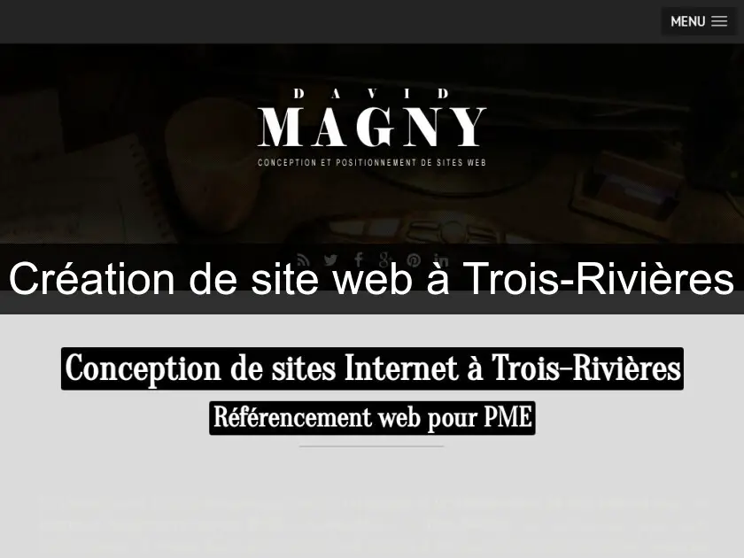 Création de site web à Trois-Rivières