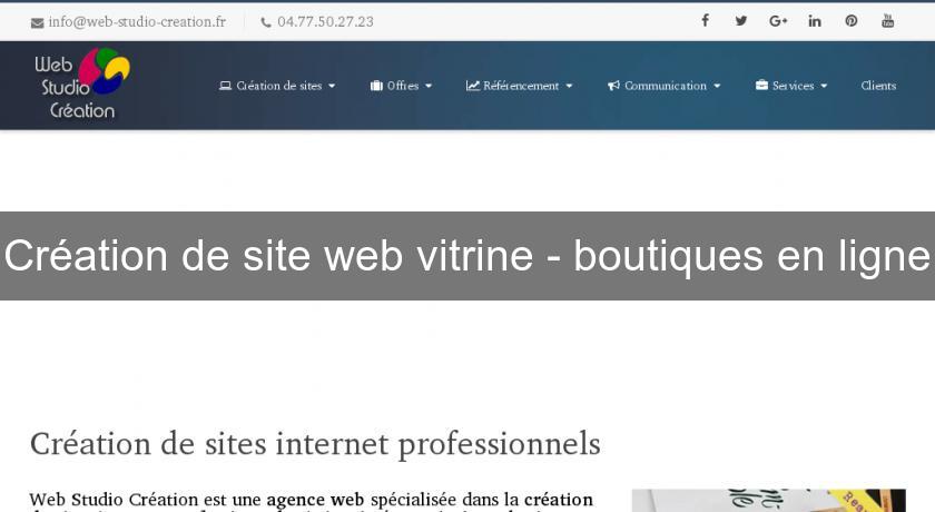 Création de site web vitrine - boutiques en ligne