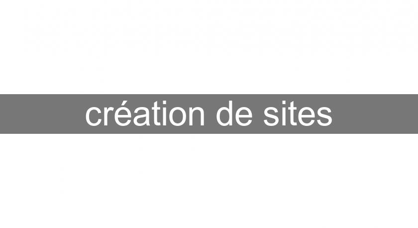 création de sites