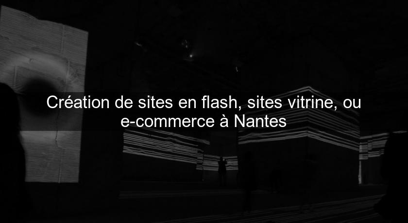 Création de sites en flash, sites vitrine, ou e-commerce à Nantes Création de sites en flash, sites vitrine, ou e-commerce à Nantes