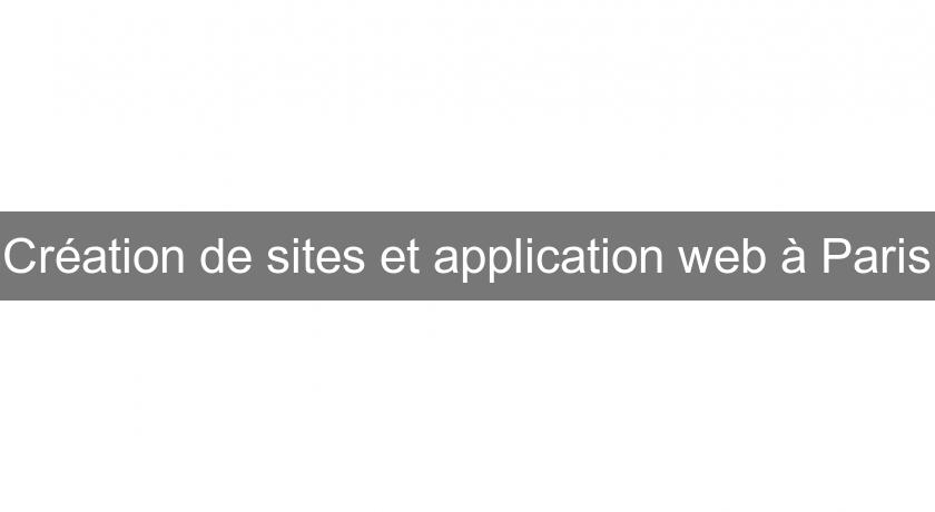 Création de sites et application web à Paris