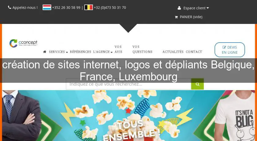 création de sites internet, logos et dépliants Belgique, France, Luxembourg