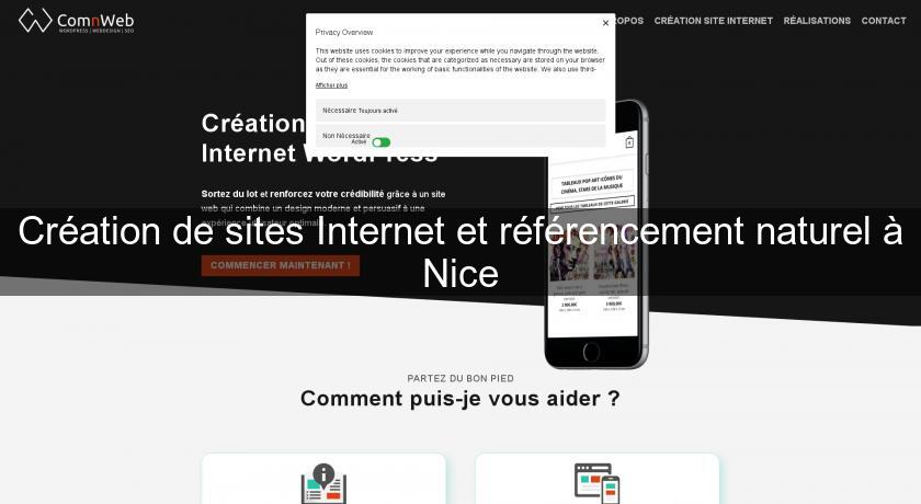 Création de sites Internet et référencement naturel à Nice Création de sites Internet et référencement naturel à Nice