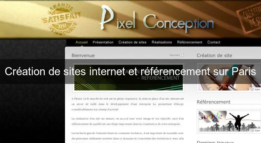 Création de sites internet et référencement sur Paris