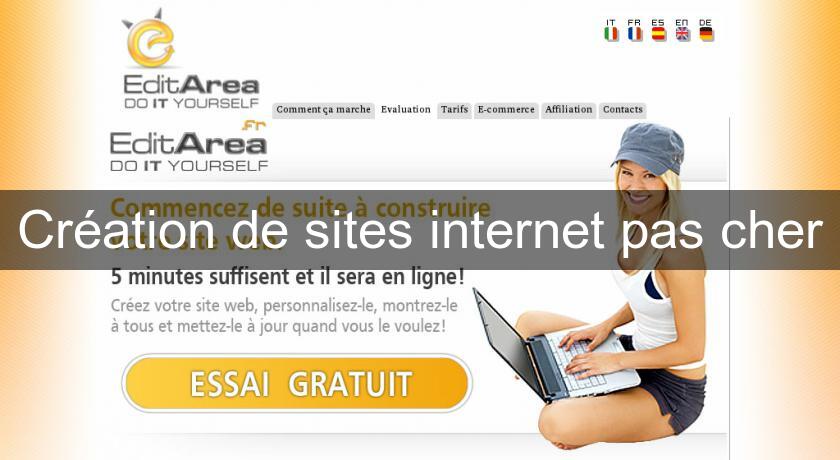 Création de sites internet pas cher