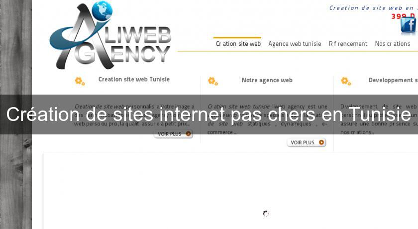 Création de sites internet pas chers en Tunisie