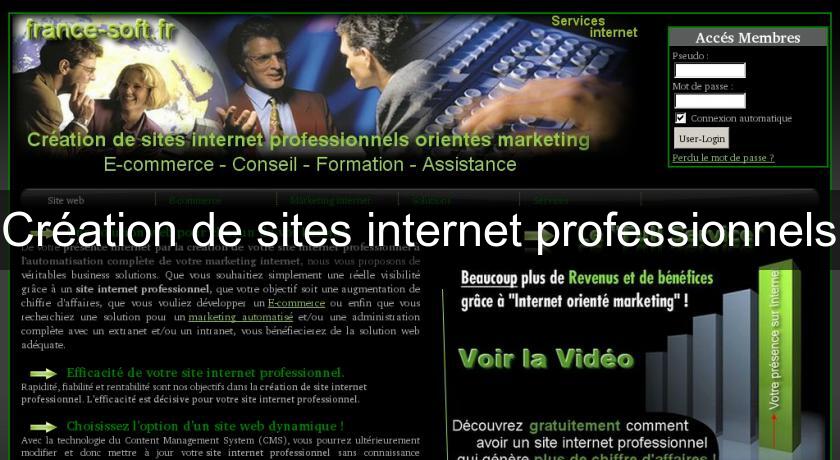 Création de sites internet professionnels Création de sites internet professionnels