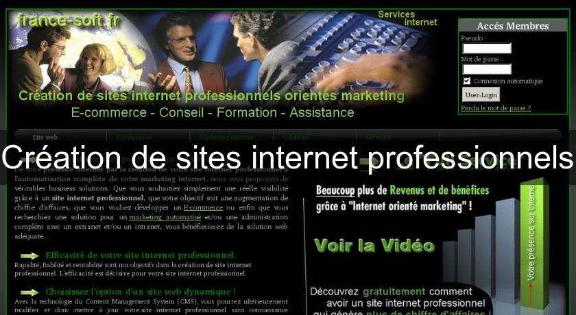 Création de sites internet professionnels