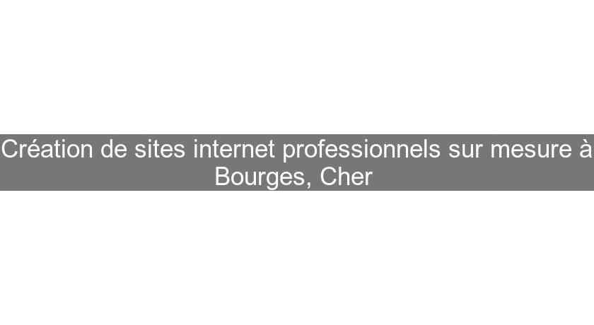Création de sites internet professionnels sur mesure à Bourges, Cher 