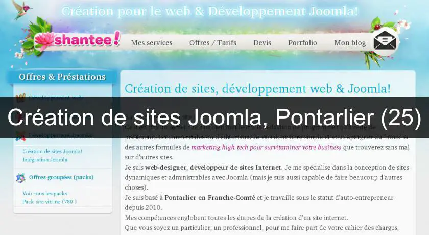 Création de sites Joomla, Pontarlier (25)