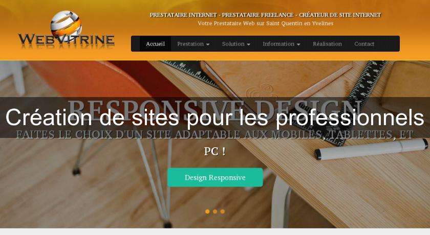 Création de sites pour les professionnels