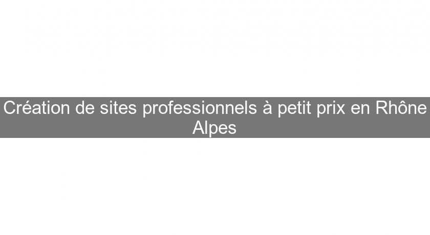Création de sites professionnels à petit prix en Rhône Alpes Création de sites professionnels à petit prix en Rhône Alpes