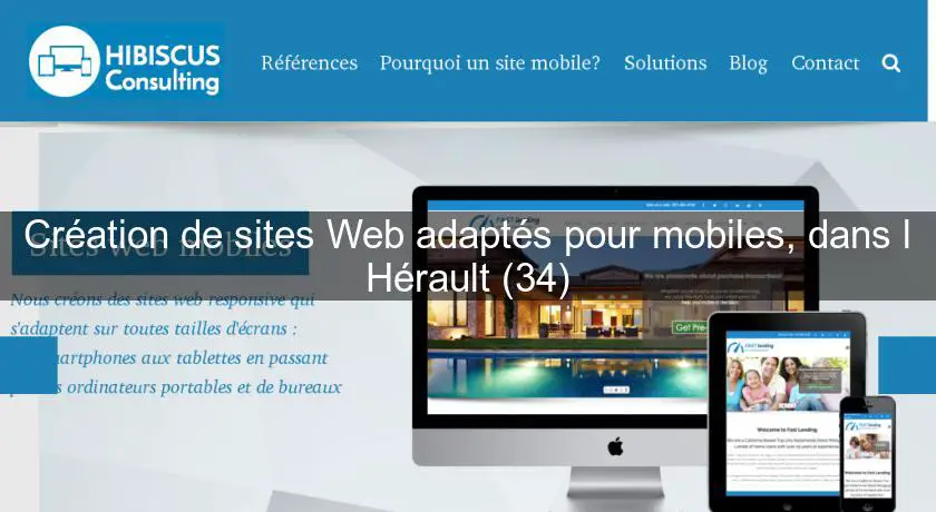 Création de sites Web adaptés pour mobiles, dans l'Hérault (34)