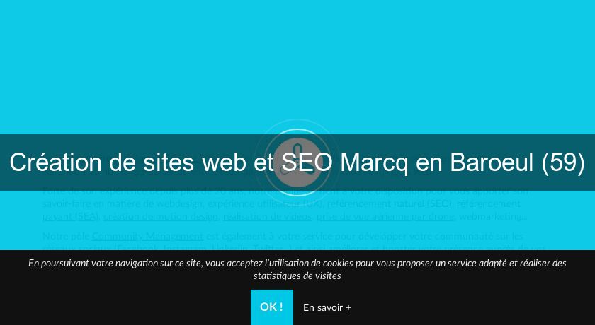 Création de sites web et SEO Marcq en Baroeul (59)