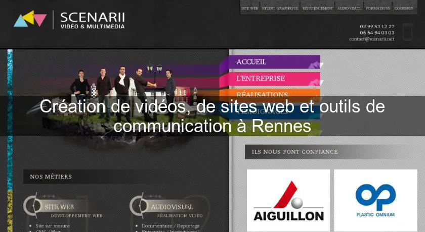 Création de vidéos, de sites web et outils de communication à Rennes