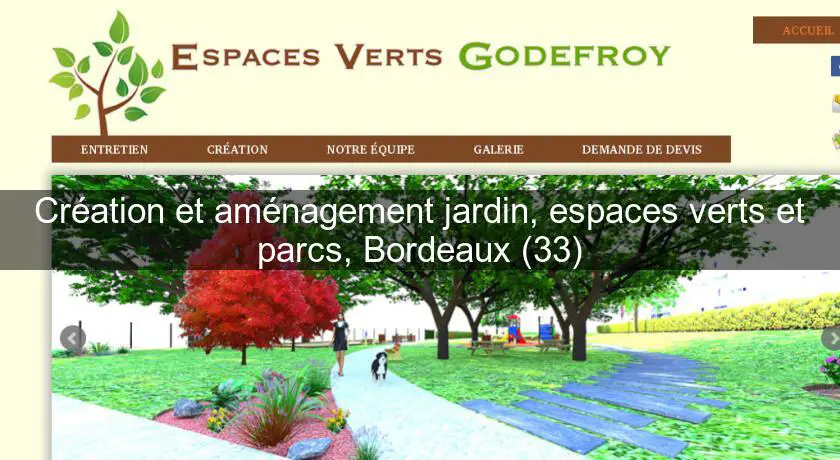 Création et aménagement jardin, espaces verts et parcs, Bordeaux (33)