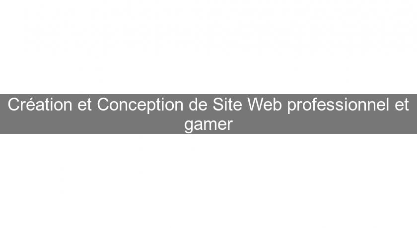 Création et Conception de Site Web professionnel et gamer Création et Conception de Site Web professionnel et gamer