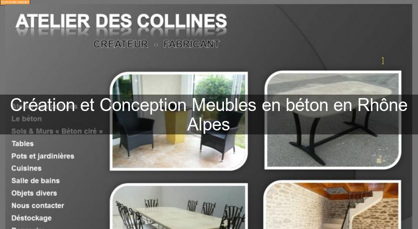 Création et Conception Meubles en béton en Rhône Alpes Création et Conception Meubles en béton en Rhône Alpes