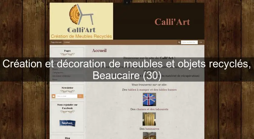 Création et décoration de meubles et objets recyclés, Beaucaire (30)