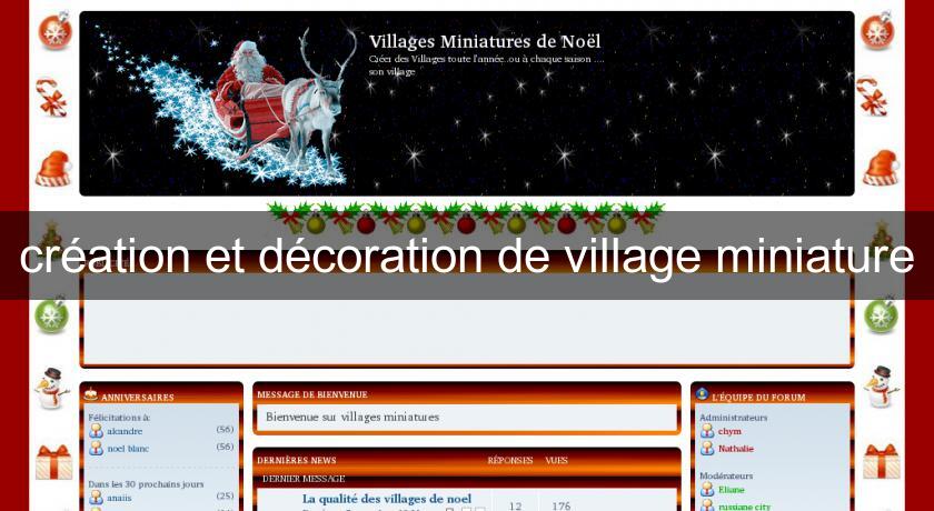création et décoration de village miniature