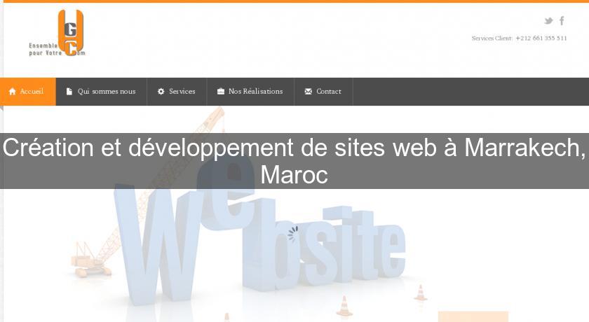 Création et développement de sites web à Marrakech, Maroc