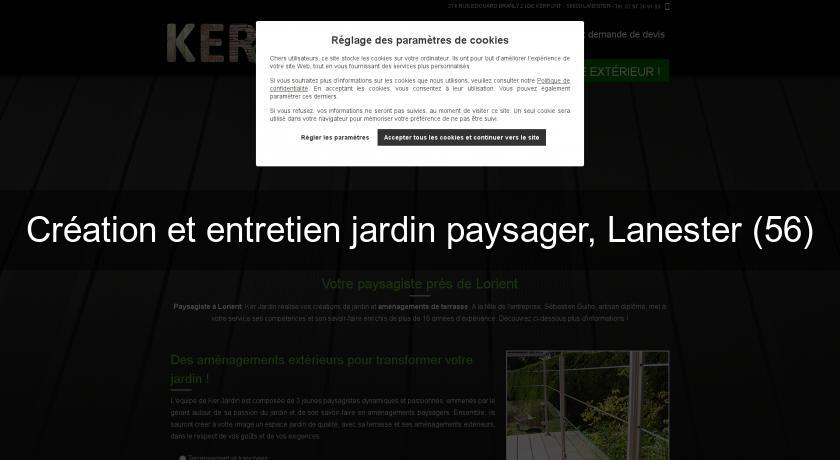 Création et entretien jardin paysager, Lanester (56)