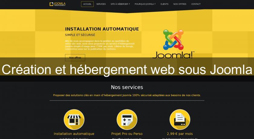 Création et hébergement web sous Joomla